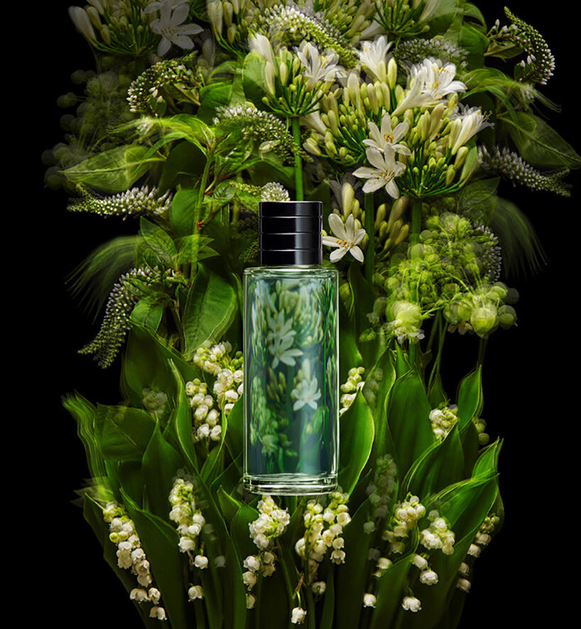 azuma makoto creates ethereal floral sculptures for dior's latest fragrance  collection