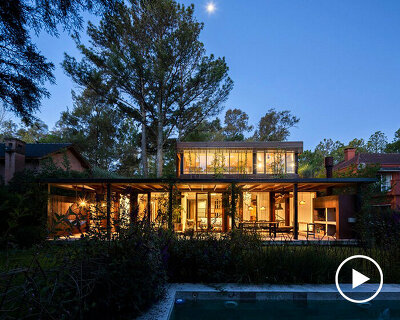 house among trees in buenos aires prioritizes openness and transparency