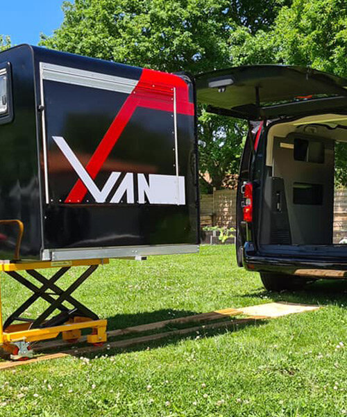 beauer introduces the XVan, an expandable RV extension that sleeps up to four people