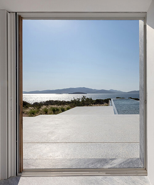set in greece, the 'paros residence' blends subtle modernism with traditional craft