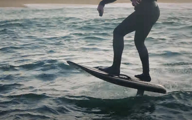 watch the fliteboard eFoil conquer the giant waves of nazare in portugal