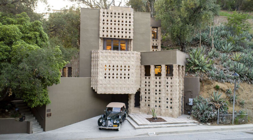 lloyd wright's maya-inspired 'derby house' listed for sale in los angeles