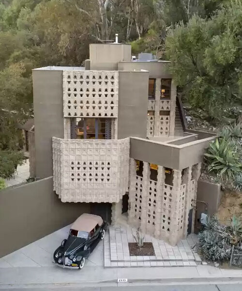 lloyd wright's maya-inspired 'derby house' listed for sale in los angeles