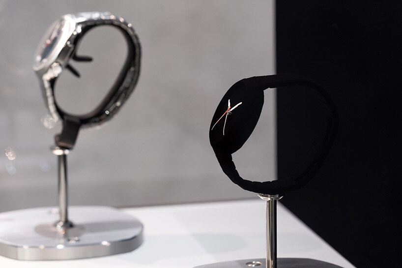 covered in vantablack®, h. moser & cie.'s blacker than black watch seems to disappear