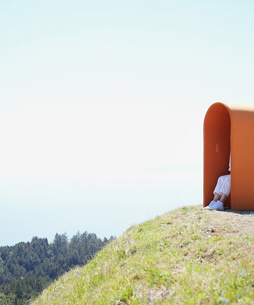 mike & maaike partners with headspace to design colorful meditation pods