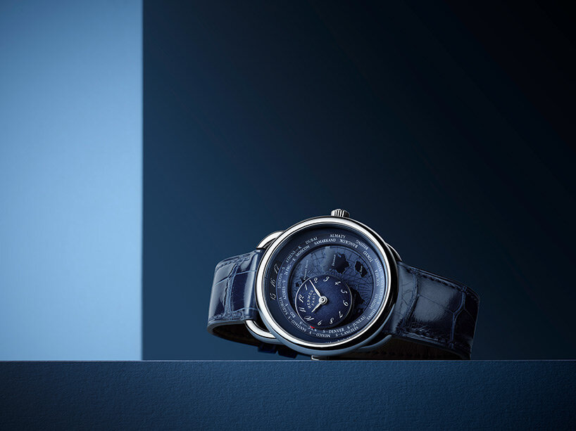 Hermès' 'time travels the world' installation at watches & wonders 2022 sabrina ratté