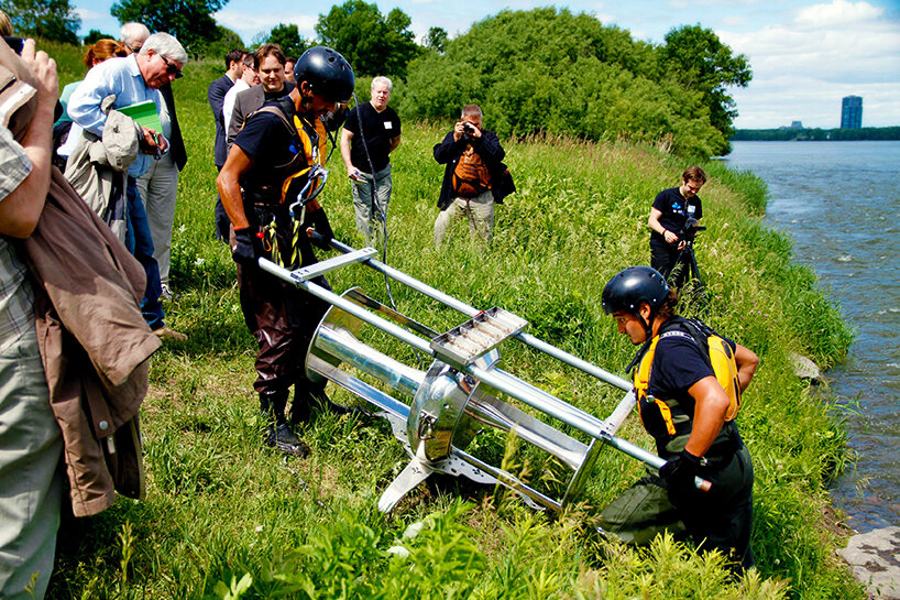 idénergie's sustainable river turbine converts water flow into electricity