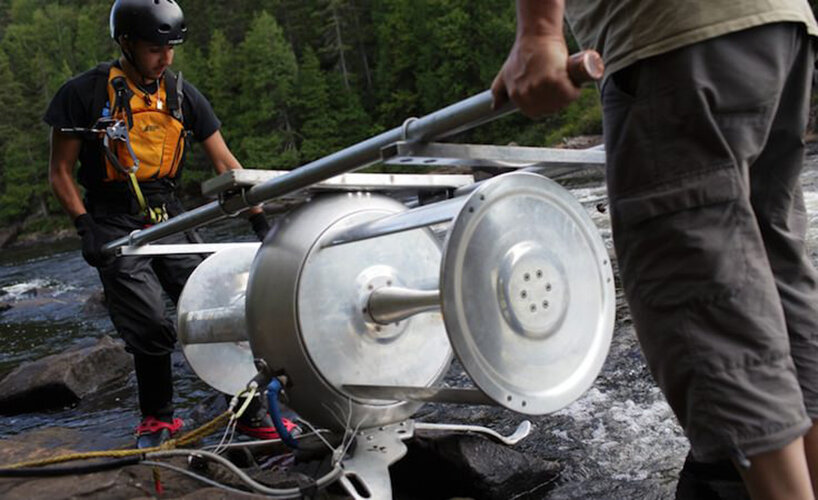 idénergie's river sustainable turbine converts river flow into electricity