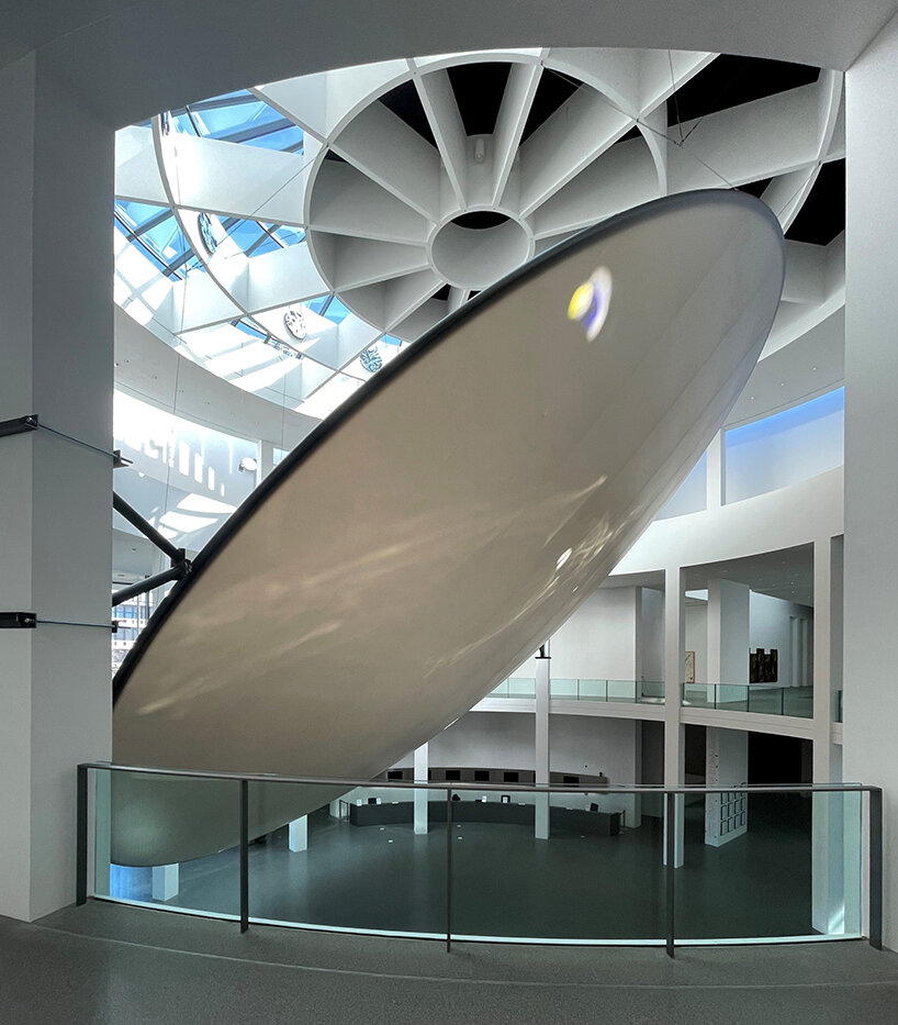 olafur eliasson suspends reflective 'solar energy 22' installation in pinakothek der moderne