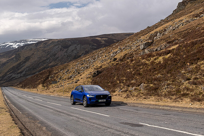 jaguar I-pace drive: scottish grand tour of design, art and whisky