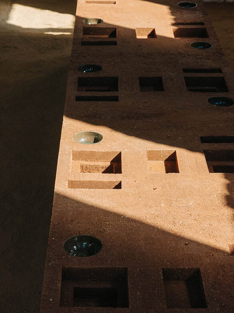 rammed earth table