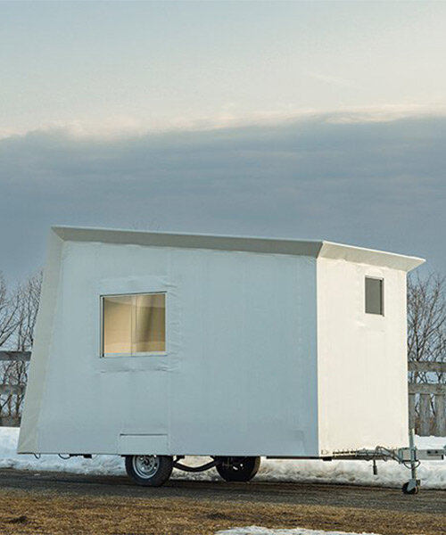 lightweight mobile unit houses remote radio station and travels throughout japan