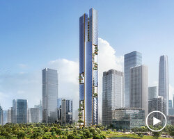 büro ole scheeren envisions 350m tall octagonal tower in nanjing, china