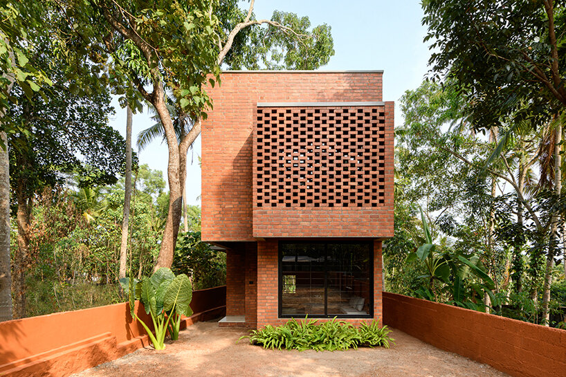 step inside this narrow brick house by srijit srinivas, a lush oasis in india