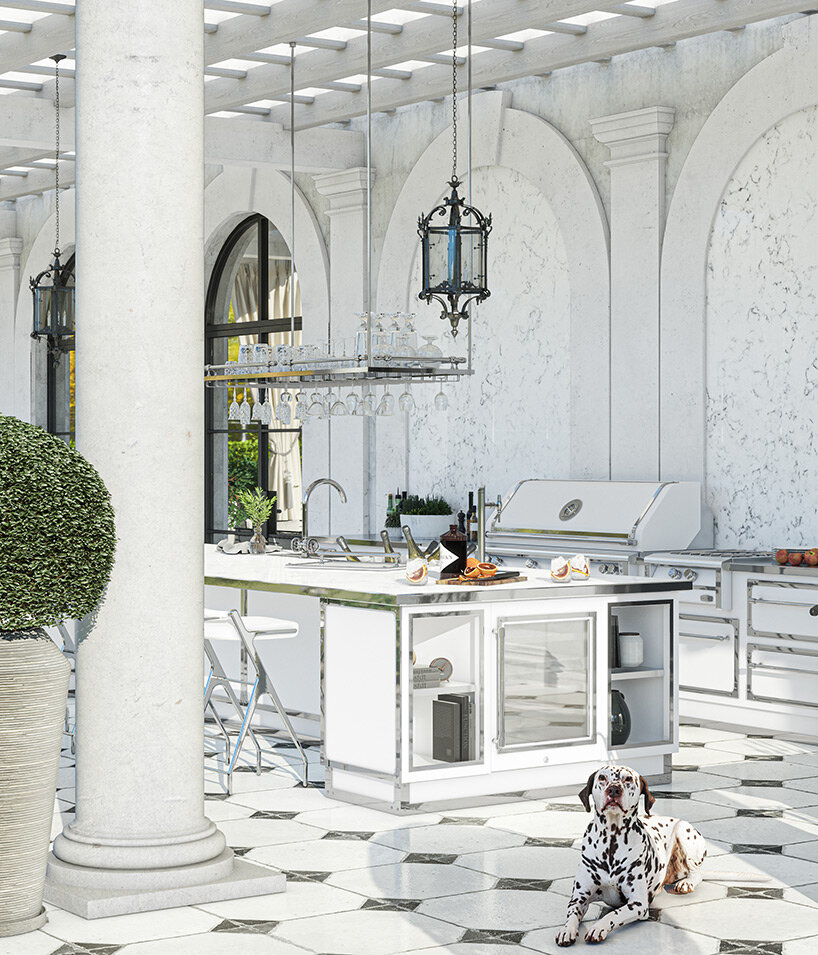 officine gullo brings the heart of the home outside with outdoor tailor-made kitchens