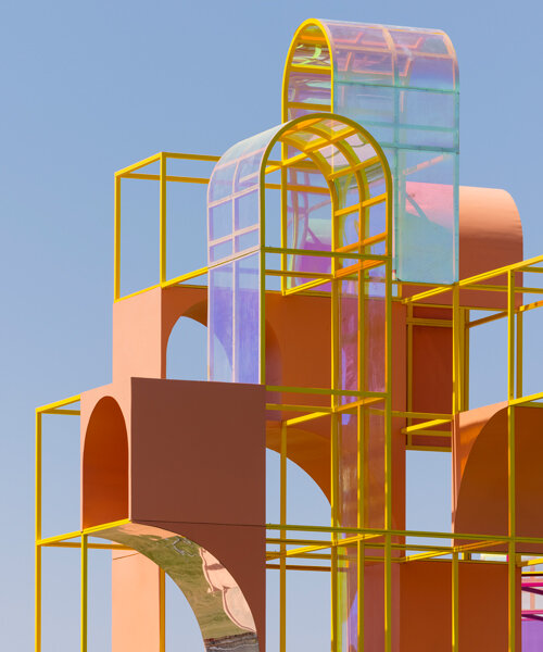 architensions takes to coachella to create a 'playground' installation in the desert