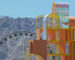 architensions takes to coachella to create a 'playground' installation in the desert