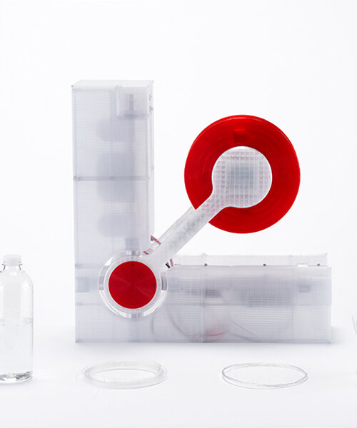 the 'polyformer' by reiten cheng turns plastic bottles into filaments