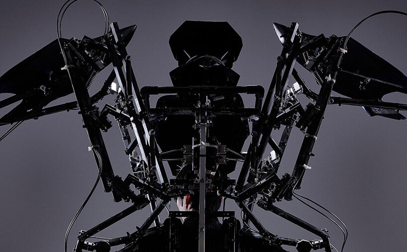 arrive by skeletonics is a 9-feet-tall kinetic exoskeleton