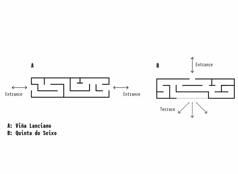 space travellers sets pair of labyrinth pavilions in two vineyards in spain and portugal