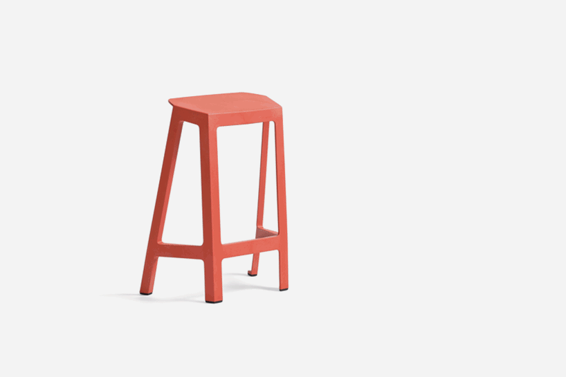 100% recyclable steelcase flex perch stool saves space at work