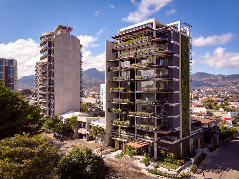 studio saxe's passive residential tower with green terraces rises in costa rican urban context