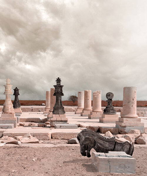 mohammad hassan namdari recreates persian heritage sites using chess pieces