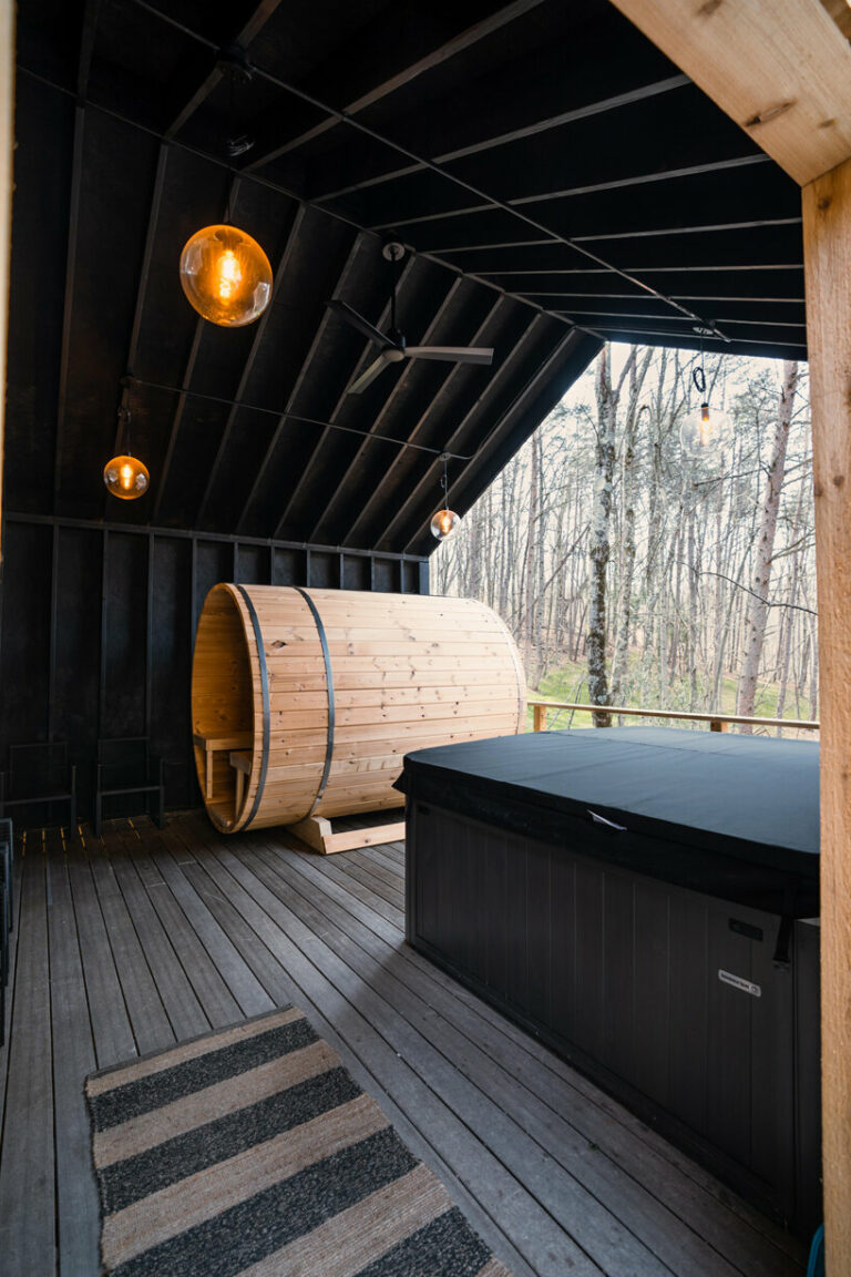 the hygge box hop is a remote airbnb retreat made from shipping containers