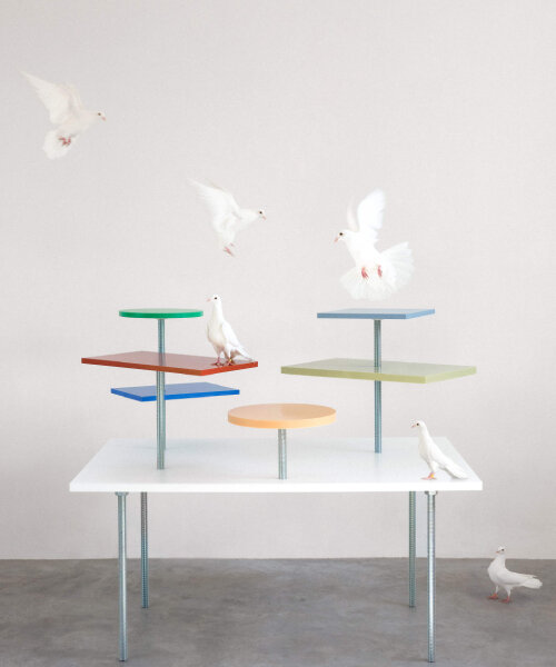 muller van severen and laila gohar celebrate the pleasure of dining with 'the pigeon table'