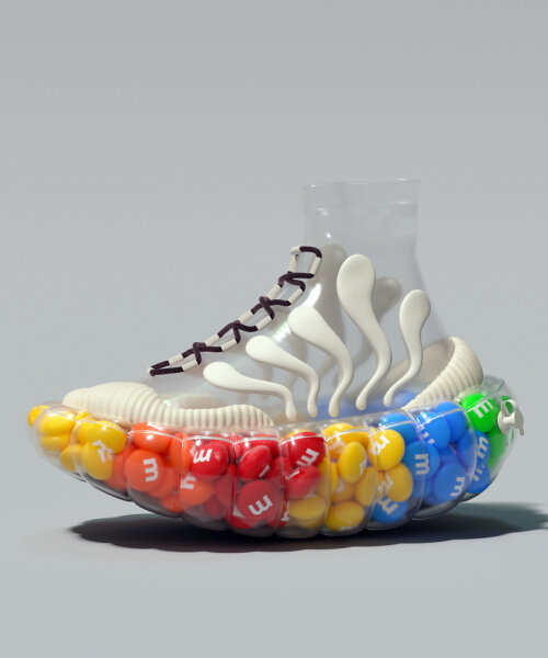 puffy conceptual shoes from UV-Zhu are inspired by inflatables and mutated creatures