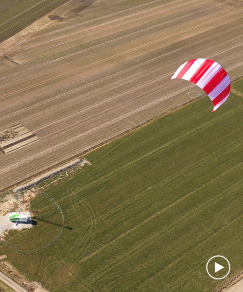 skysails power kites harvest wind energy at altitudes of up to 400 meters