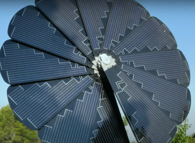 self-cleaning sunflower solar panels generate up to 40% more energy