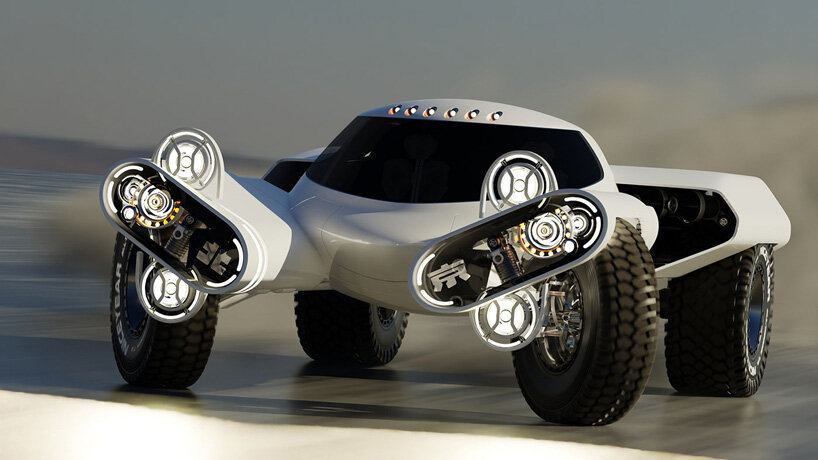 meet the huntress, an electric off-road concept car with independent suspension
