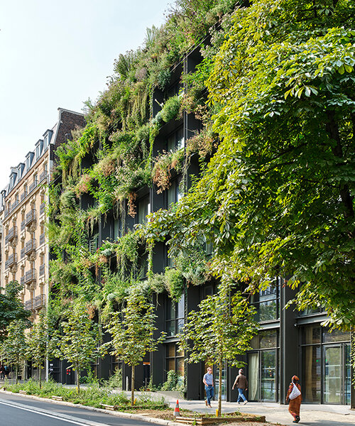triptyque architecture + philippe starck complete the verdant villa M in montparnasse, paris
