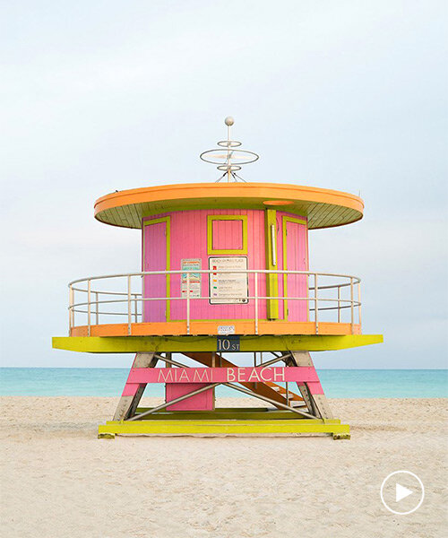 vibrant lifeguard towers leap off the pages of tommy kwak's miami photobook