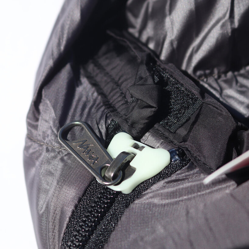 this resin device will stop your zipper getting stuck, and it glows in the dark