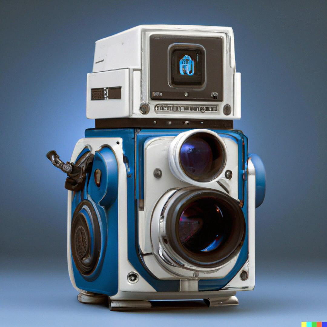 photographer uses AI imaging tools to design cameras as unusual pop culture medleys