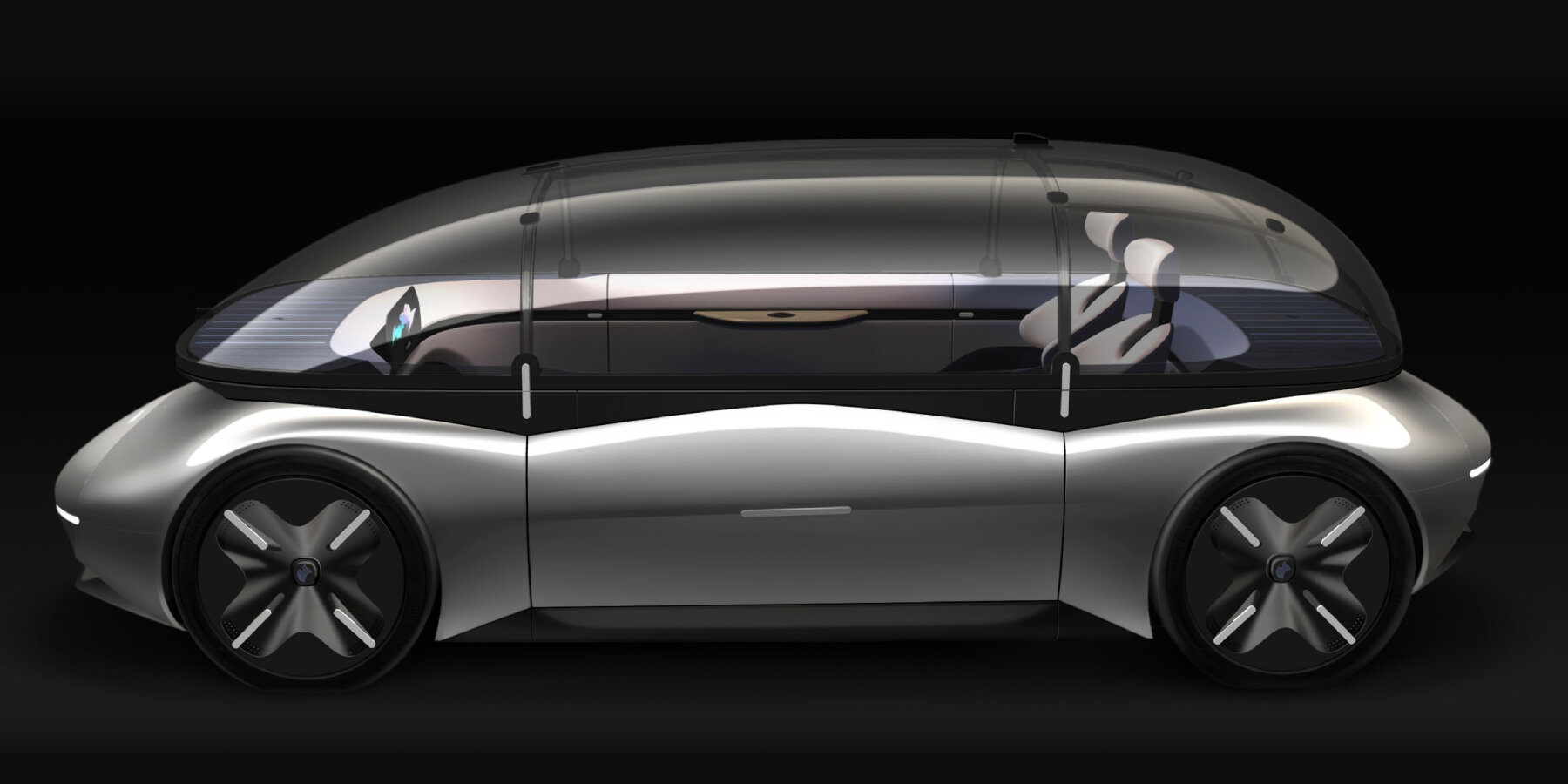 concept car AKXY2 has a boat-shaped bubble and doubles as a portable ...