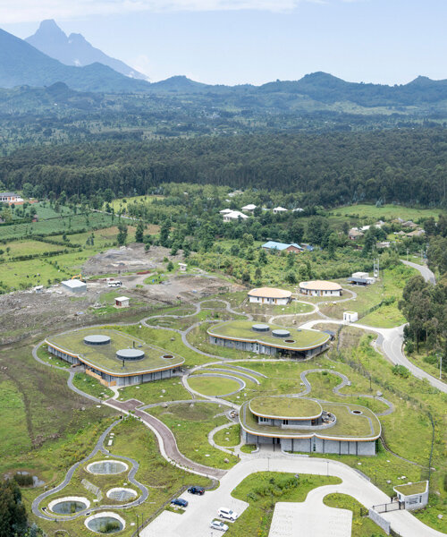 MASS design group's new campus respects lush volcanoes and endangered gorillas of rwanda
