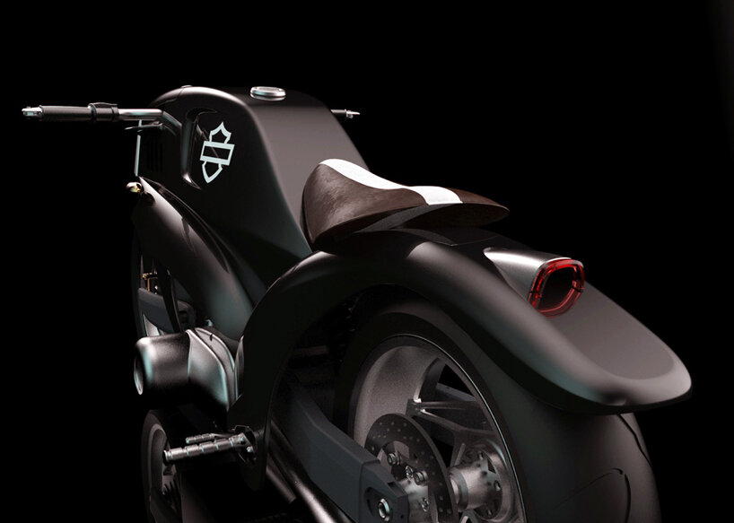 harley davidson street fighter concept merges streamlined car & sports bike  proportions