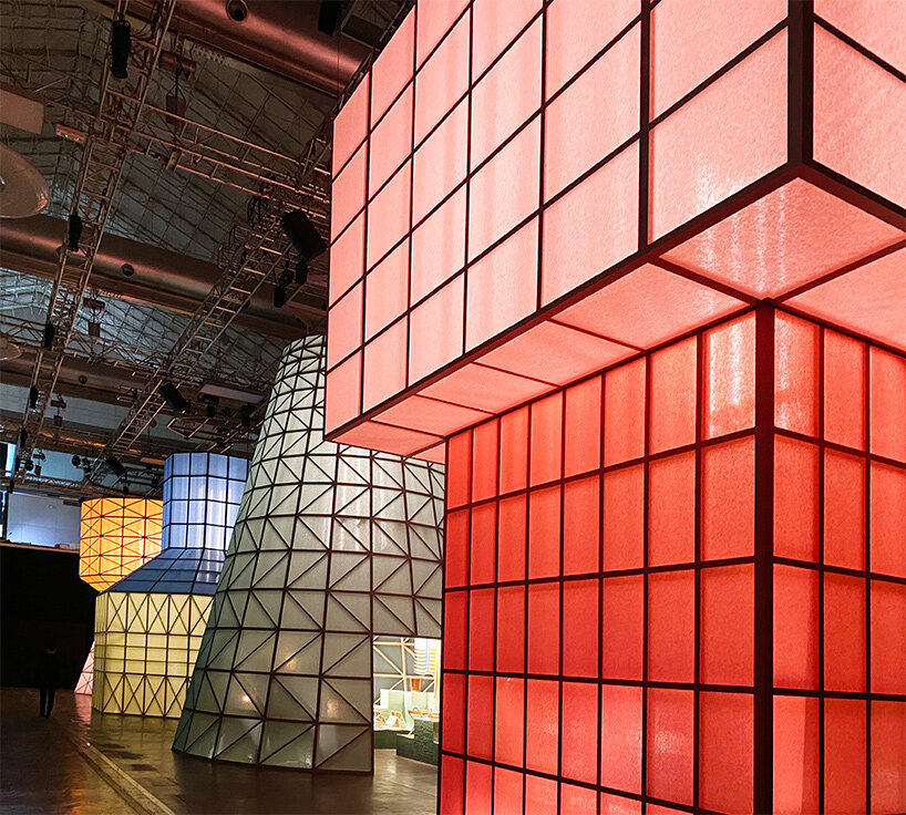 Hermès quests for lightness with four translucent colored paper installations