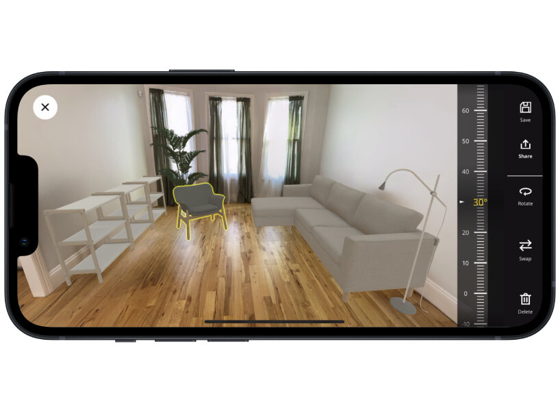 new IKEA AI app replaces room designs and furniture with its products to help users shop