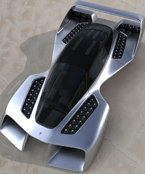 eVTOL LEO coupe is a jet turbine-propelled, 3-seater flying car