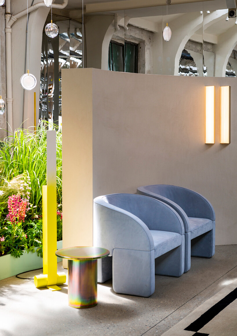 mohd's 400+ design brands bloom in summer garden installation by studiopepe