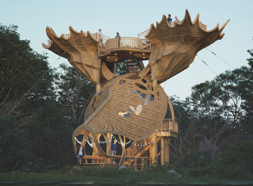 this conceptual nature observation deck is designed like a moose’s head