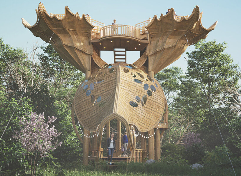 this conceptual nature observation deck is designed like a moose’s head