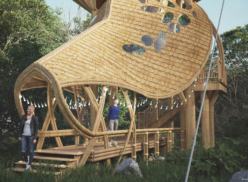 this conceptual nature observation deck is designed like a moose’s head