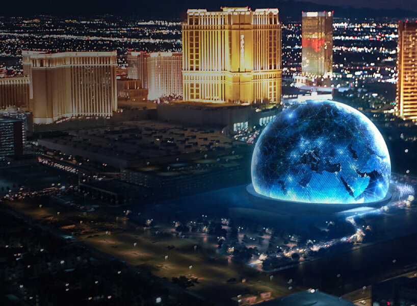 la estructura esférica más grande del mundo alberga a 20.000 personas en Las Vegas