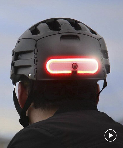 overade's smart helmet light detects braking intention to ensure bike safety
