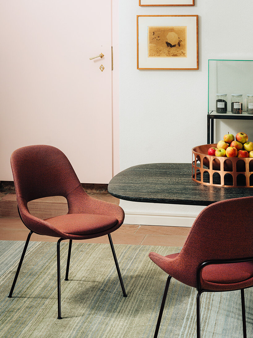 sebastian herkner frames seat shell of freifrau theia like a jewel